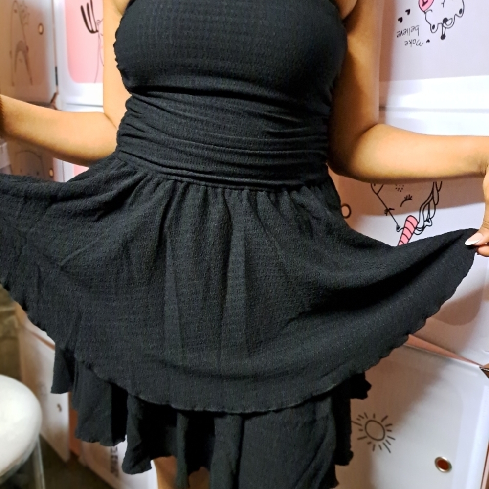 Black Strapless Dress